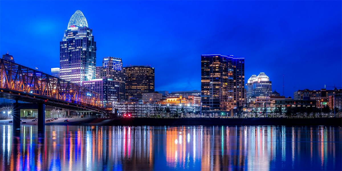 Cincinnati Skyline at Night